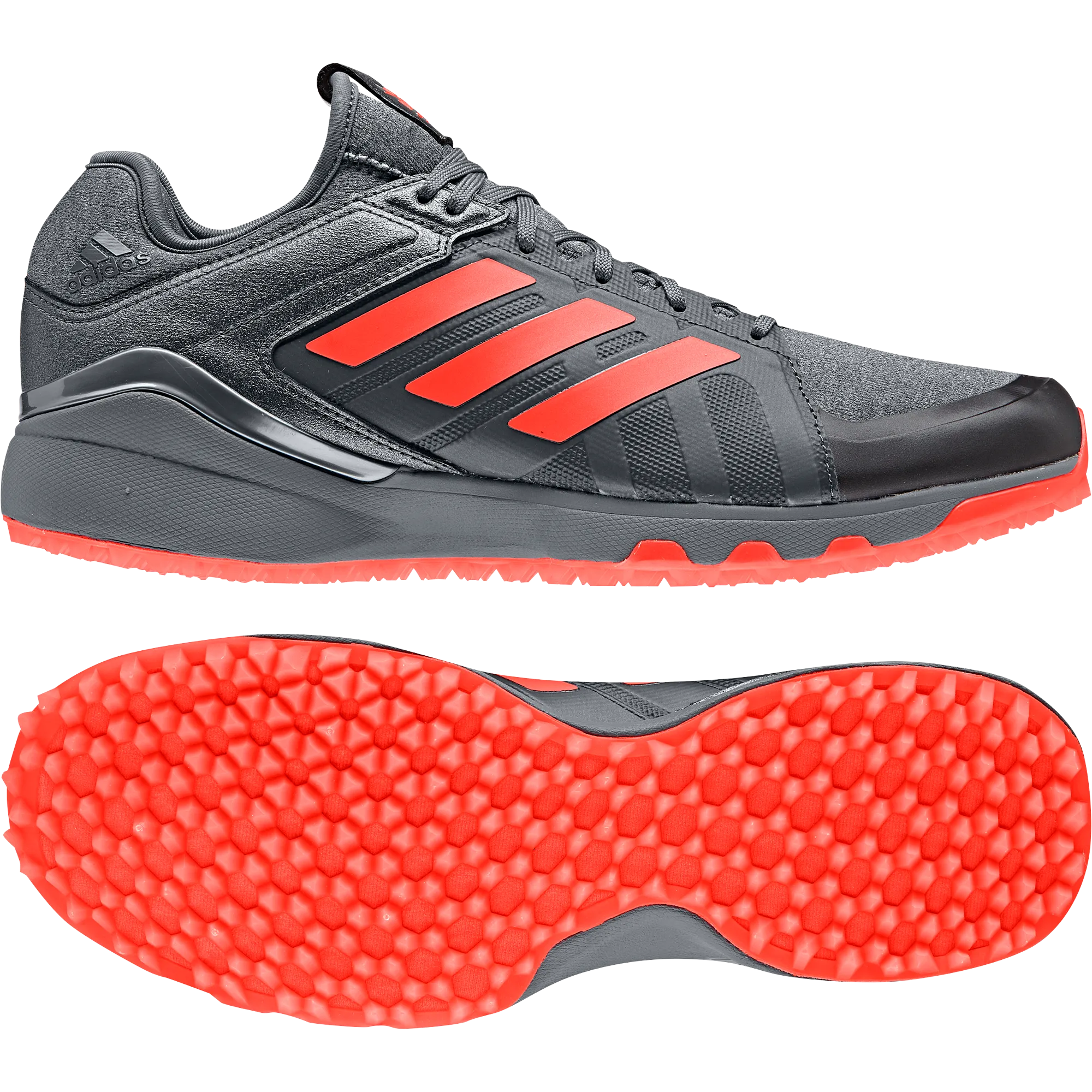 Adidas Lux Speed 2019 Black/Red/Night Hockey Shoes