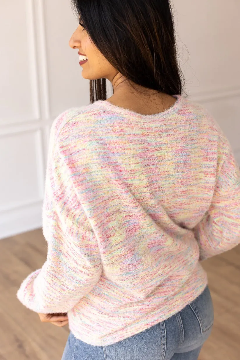 Brighter Days Multicolor Heathered Sweater