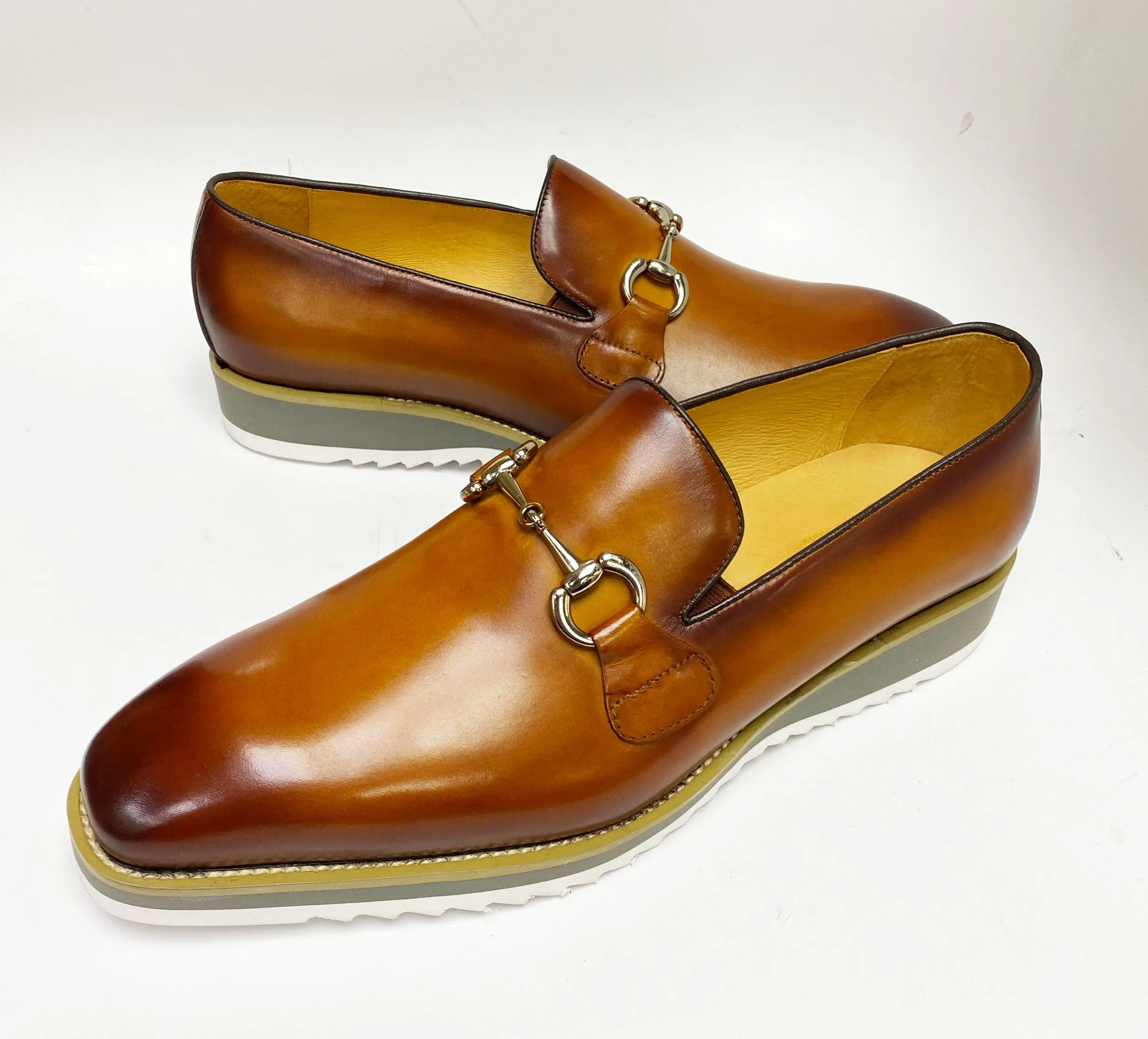 Calfskin Slip-On Horsebit Loafer Cognac