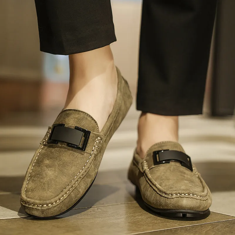 Chic Round Toe Casual Loafers