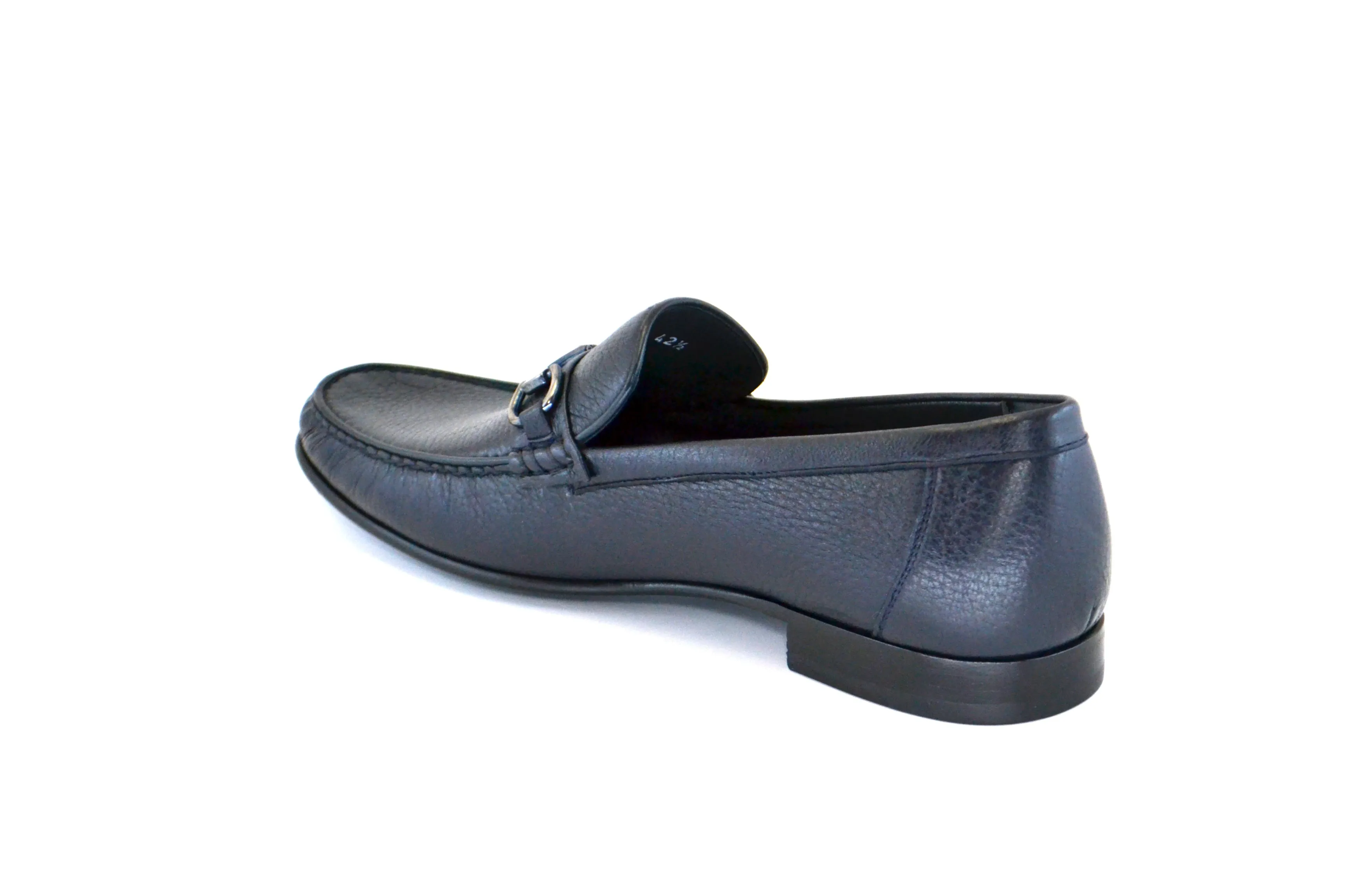 Corrente Deerskin Slip-On Loafer Navy