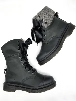 DR. MARTENS AIMILITA BLACK GREY TWILL