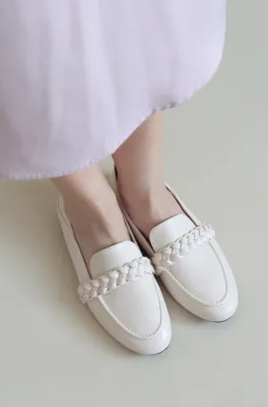 Edith Braided Loafers (Off White) - Size 35