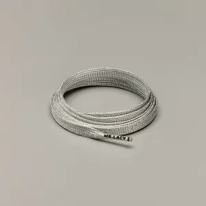 Flatties Shoelaces · Silver