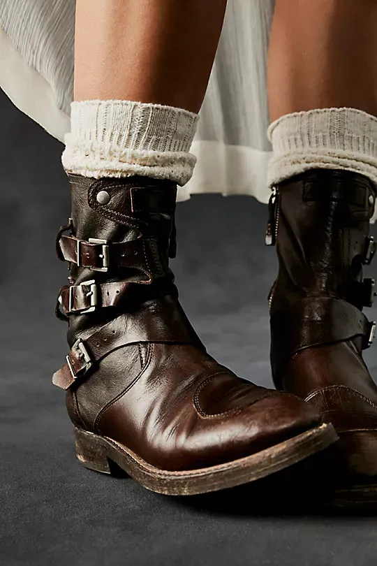 Free People WTF Dusty Buckle Boot