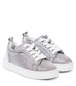 Funnyto sneakers in shiny leather Christian Louboutin, silver