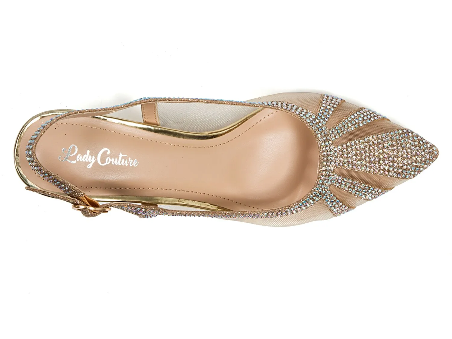 Lady Couture Macy Shoes, Metallic Gold