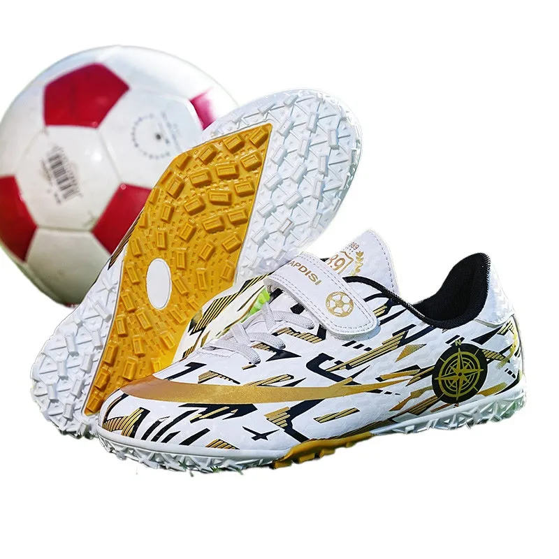 Low-Cut Soccer Shoes for Kids, Magic Tape, AG and TF Studs