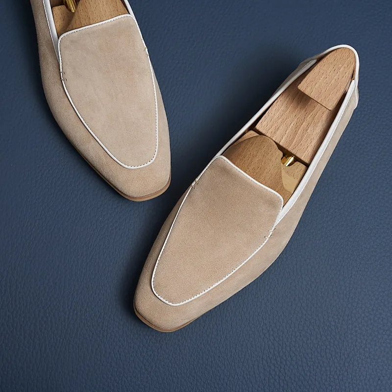 LuxeLeather Chic Hazel Slip-on Loafers