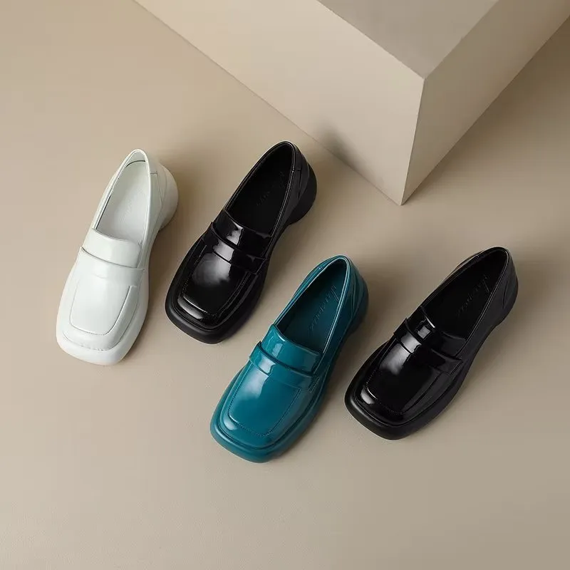 LuxeLeather Chic Pointed Toe Slip-On Loafers