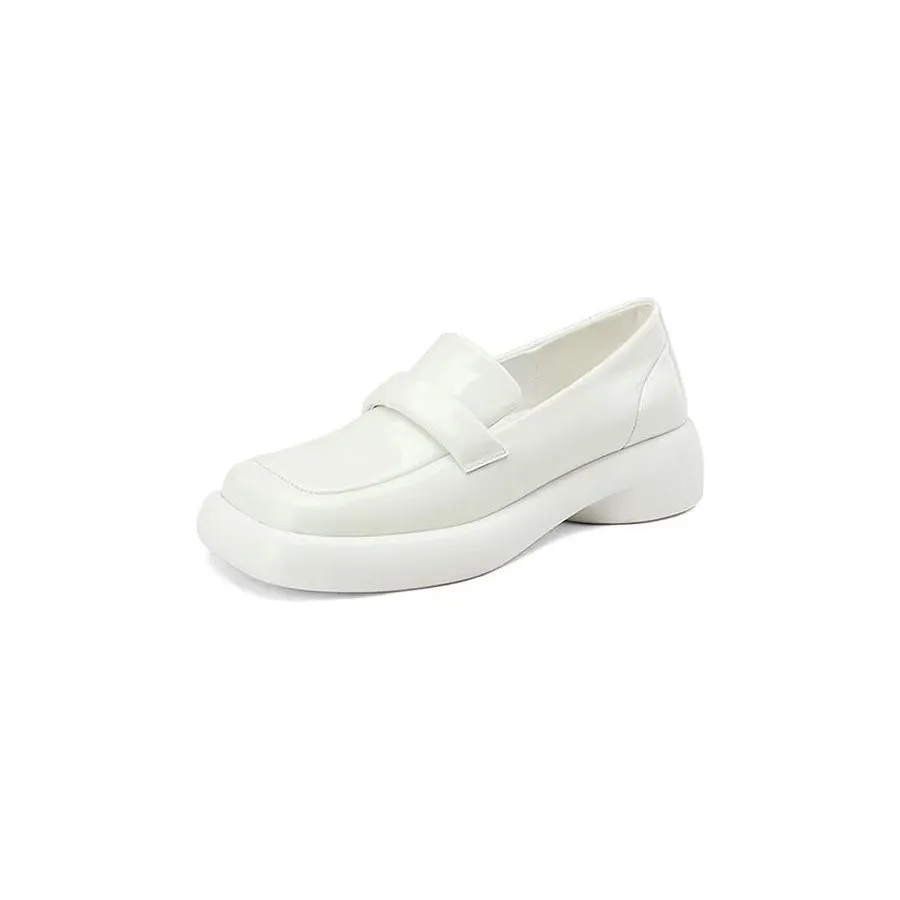 LuxeLeather Chic Pointed Toe Slip-On Loafers