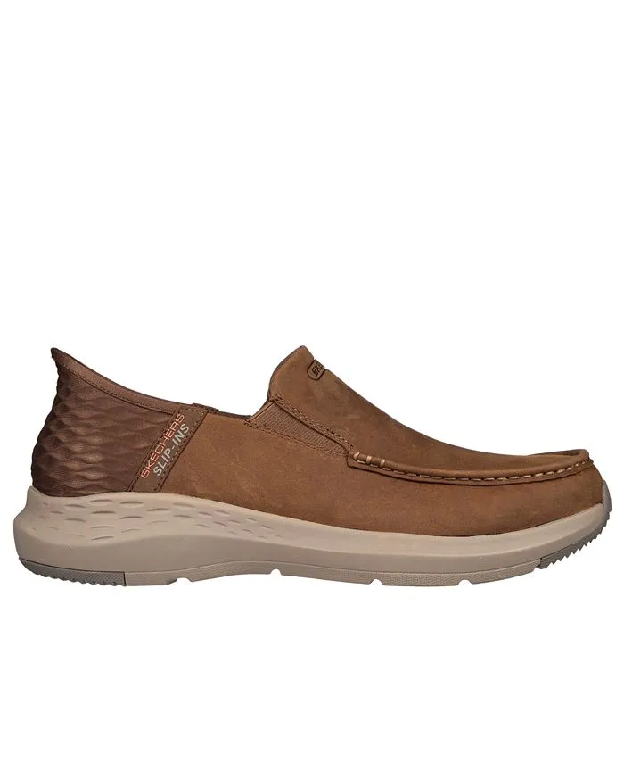 Men's Relaxed Slip-on Sneakers - Parson - Oswin Open Toe Slip-on Casual Sneakers by Finish Line Skechers ,  brown