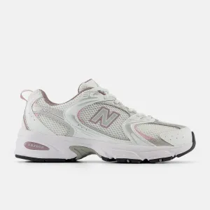 New Balance 530 Shoe - WHITE SILVER METALIC ICE WINE MID CENTURY PINK