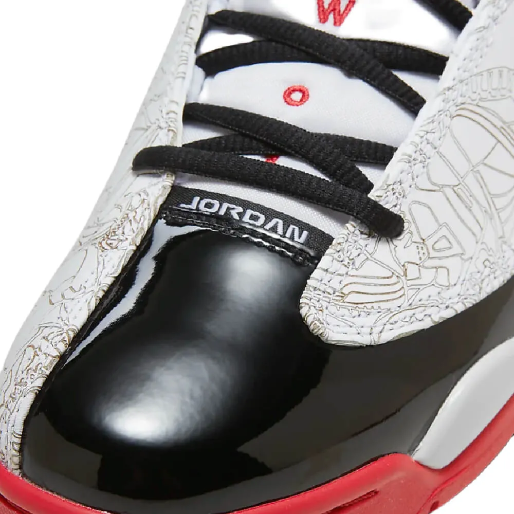 Nike Air Jordan Dub Zero Sneakers, Red/Black/White