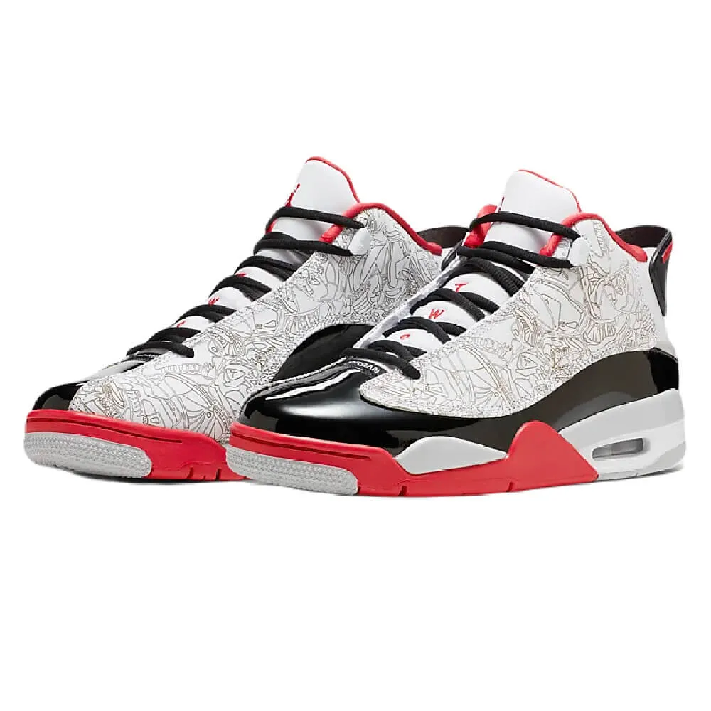 Nike Air Jordan Dub Zero Sneakers, Red/Black/White