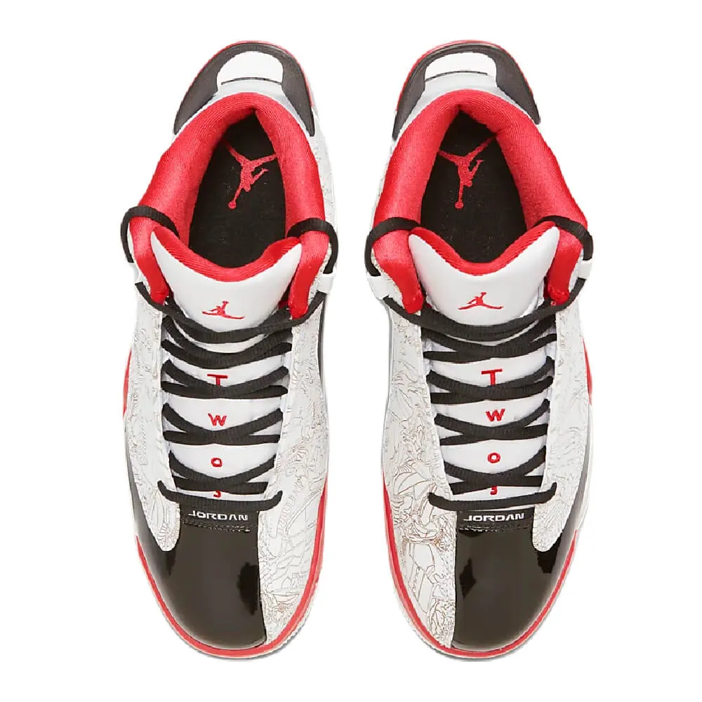 Nike Air Jordan Dub Zero Sneakers, Red/Black/White