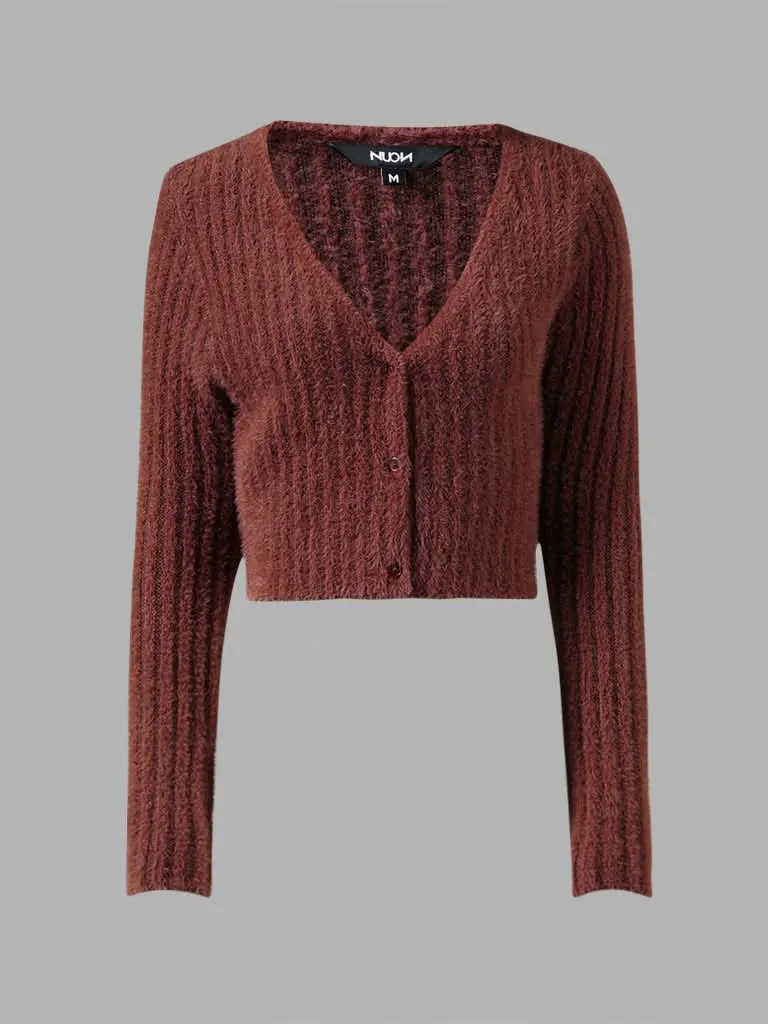 Nuon Brown Knitted Sweater