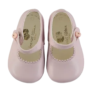 Soft Leather Baby 'Lucy' Shoes - Rosa