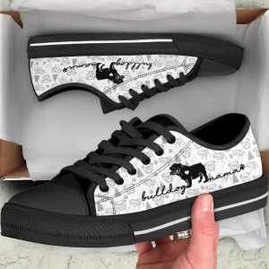 Stylish English Bulldog Low Top Shoes, Dog Printed Shoes, Canvas Shoes For Men, Women