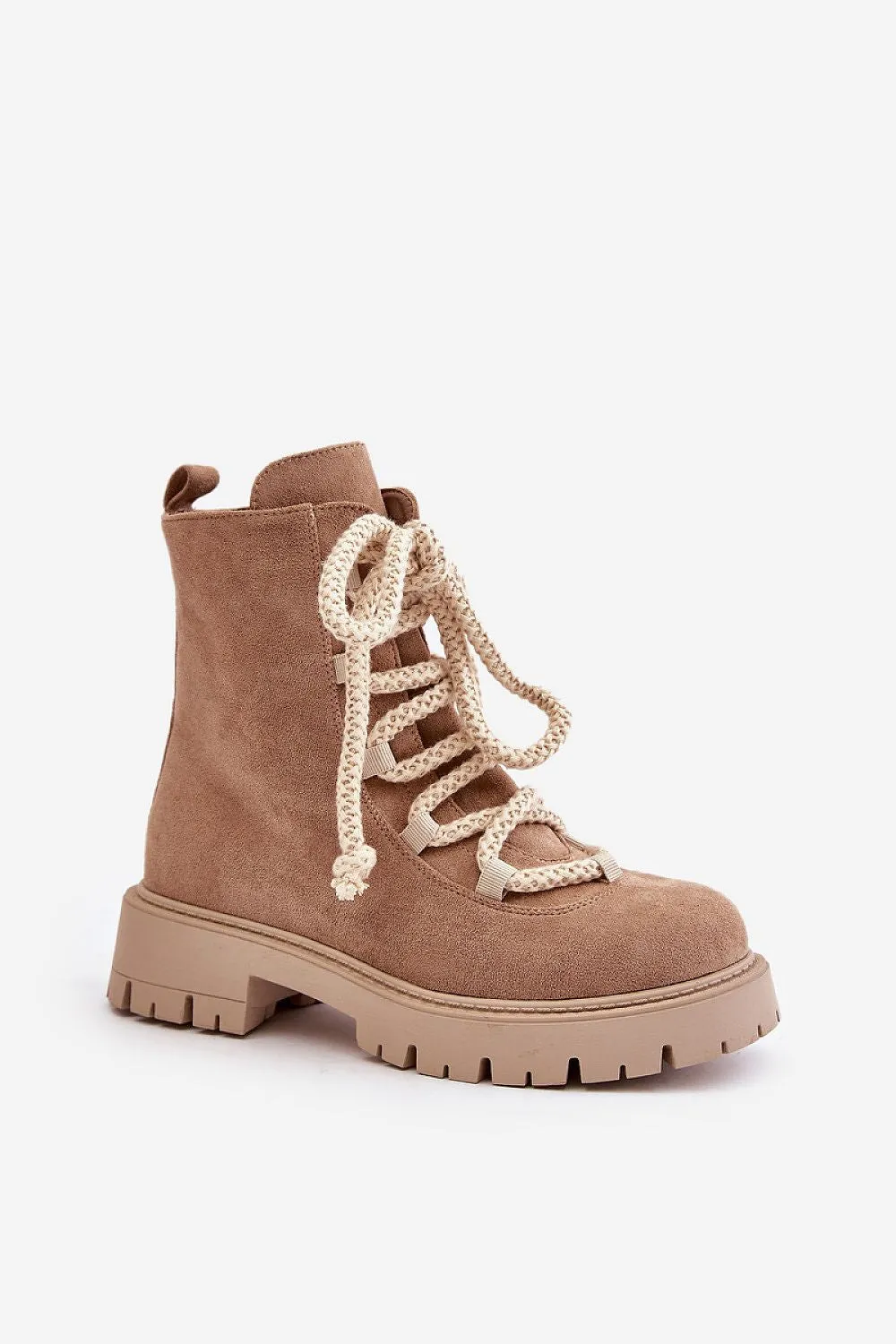 TEEK - Rope Laced Suede Boots