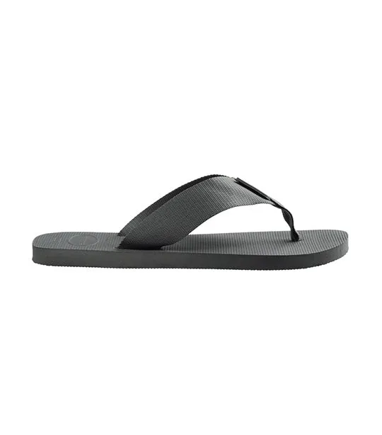 Urban Basic Material Flip Flops Steel Gray